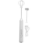 Montalatte Elettrico Portatile 1500mah in Acciaio Inox Bianco