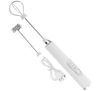 Montalatte Elettrico Portatile Bianco 1500mah in Plastica e Acciaio