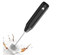 Montalatte Elettrico Ricaricabile | 3 Velocità per una Schiuma Perfetta | Ideale per Caffè, Latte, Cappuccino e Cioccolata Calda a Casa o in Viaggio (Frusta in Acciaio Iņox)
