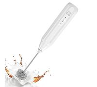 Montalatte Elettrico Ricaricabile | 3 Velocità per una Schiuma Perfetta | Ideale per Caffè, Latte, Cappuccino e Cioccolata Calda a Casa o in Viaggio (Frusta in Acciaio Iņox)