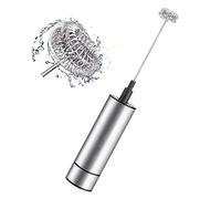 Montalatte Elettrico Schiumalatte Frullino, Mixer per Drink Frustino con Doppia Molla in Acciaio Inossidabile, Schiumino Portatile per Cappuccino Caffè Latte Macchiato Uova Cioccolata Calda