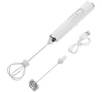 Montalatte Elettrico senza Fili Bianco 1500mah Plastica Acciaio