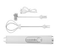 Montalatte in Plastica e Acciaio Bianco 1500mah Elettrico Portatile