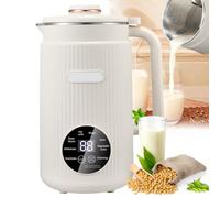 Montalatte, macchina automatica per latte di soia con controllo touch intelligente, lama in acciaio fine a 10 lame, timer 12 ore, 9 funzioni per la cucina di casa