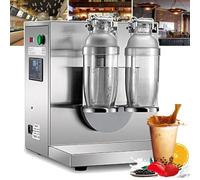 Montalatte, macchina automatica per shakerare il bubble tea, telaio elettrico doppio in acciaio inossidabile da 350 ml a 1000 ml, timer digitale da 1 a 120 secondi, frullatore per bevande, c