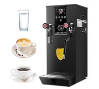 Montalatte, macchina per schiumare il latte a vapore multiuso commerciale da 12 litri, completamente automatica, da 3000 W, con display a LED per caffè, latte, tè al latte, casa/bar