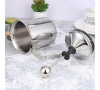 Montalatte manuale da 400 ml in acciaio inossidabile a doppia rete per crema