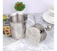 Montalatte manuale da 400 ml in acciaio inossidabile a doppia rete per crema