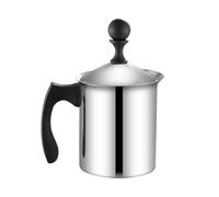 Montalatte manuale in acciaio , per cappuccino, latte e schiuma di caffè, design a lunga durata, montalatte professionale per caffè e bevande espresso fatte in casa
