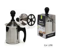 MONTALATTE MANUALE SHAKER 400 ML IN ACCIAIO INOX MANICO IN BACHELITE