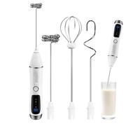 Montalatte Portatile - Montalatte Ricaricabile Casa | Macchina Elettrica Portatile Schiuma Miscelatore Per Bevande Ricaricabile | Miscelatore Per Caffè Frusta Regolabile Per Latte, Cappuccino, C