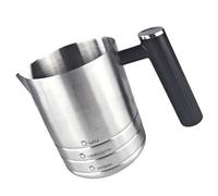 Montalatte professionale in acciaio inox, facile da pulire, strumento per schiumare latte, cappuccino, frusta