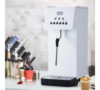 Montalatte, vapore commerciale da 6 litri, macchina automatica a 360°, 5 impostazioni di temperatura, montalatte elettrico in acciaio inossidabile, per caffè, bubble tea e negozi di dessert