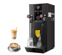 Montalatte, Vapore commerciale, Montalatte elettrico da 3000 W, Macchina per schiumare il caffè, Display a LED con capacità di 12 litri, Riscaldamento a vapore intelligente
