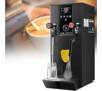 Montalatte, vaporizzatore elettrico per latte da 3000 W, macchina per schiumare il caffè, macchina per schiumare il latte a vapore multiuso commerciale completamente automatica da 12 litri c