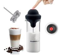 Montalatte Vetro Cappuccino Frusta Acciaio Cappuccinatore Manuale