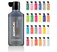 Montana Acrylic Refill 180 ml - Ricarica per pennarelli acrilici - non tossico a base d'acqua (flash fluo, giallo)
