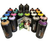 Montana black 400ml - set 24 bombolette di vernice spray diversi colori