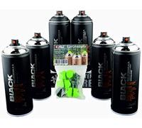 Montana Black 6 X 400 ML Bombing spruehdosen Pack