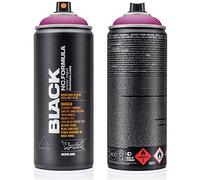 Montana Black Spray Paint, Matt Finish, 400ml Can, Colour: BLK3155 - Purple Rain