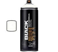 Montana Black Spray Paint, Matt Finish, 400ml Can, Colour: BLK9105 - White