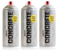 Montana Cans - Concrete Effect Spray effetto cemento, 3 x 400 ml, scala di grigi