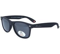 Montana Eyewear MP1-XL - Occhiali da sole polarizzanti in plastica opaca nero - grigio