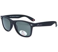 Montana Eyewear MP1A-XL - Occhiali da sole polarizzanti in plastica opaca nero - verde