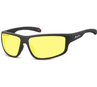 Montana Eyewear Occhiale da sole Sport SP313F, Nero (Yellow-Polarized/Revo), 63