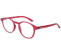 Montana Eyewear Occhiali da lettura extra piatti MR52 in plastica con cerniera a molla e custodia rossa + 2,00 dpt