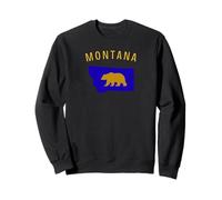 Montana Grizzly Stato Felpa