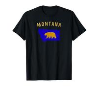 Montana Grizzly Stato Maglietta