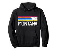 Montana Outline The Treasure State: Avventura all'aperto Felpa con Cappuccio