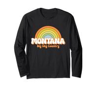 Montana PNW Rainbow Pride Vintage retrò Maglia a Manica