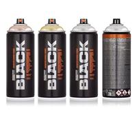 Montana - Set di bombolette spray, colore argento cromato, 3 x 400 ml, elevata opacità, ad asciugatura rapida per metallo, pietra, legno, tela