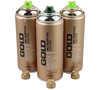 Montana Set Spray Cromato Argento, Rame e Oro - 3 Bombolette da 400ml con Testine di Ricambio