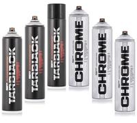 Montana TARBLACK + argento cromato | 6 x 600 ml spray ad alta pressione | Resistente all'inverno | Prestazioni ottimali anche in climi freddi!