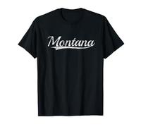 Montana Vintage Varsity Style Classic Retro Throwback Maglietta