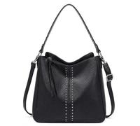 Montana West Borsa hobo per donna Borsa a tracolla Borsa a tracolla in pelle da donna.., Mwc-128-nero