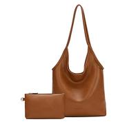 Montana West Borse Hobo per le donne grandi borse hobo PU Leather Borse e borse Borsa a tracolla Top Handle Tote Bag Set, Marrone