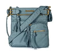 Montana West Echtes Leder, Borse a Mano Donna, S