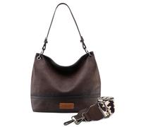 Montana West - Hobo, Moda Donna | Borsa hobo con cerniera con tasche interne, tasca posteriore con cerniera, 24 cm di lunghezza e tracolla staccabile per