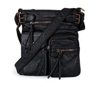 Montana West Mwc-046bk, Borsa a Tracolla Donna, 046nero, S