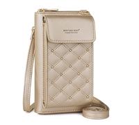 Montana West Portafoglio per cellulare con blocco RFID, piccola borsa a tracolla da donna, mini portafoglio per cellulare, con slot per carte di credito, Z- Oro, S