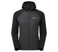 Montane F Sirocco Lite Hoodie, strato intermedio, donna, nero 38(M) BLACK