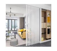 Montante divisorio ambienti in alluminio，Verticale a parete Divisori ambi Decorativa moderna e semplice Colonne，doghe in metallo dal pavimento al soffitto.(4root,155cm/61.0in/5.08ft)