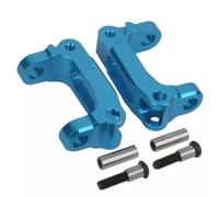Montanti Braccia C-Hub Parte Alluminio Per Tamiya GF-02 GF-01 WR-02 1/10 | Parti auto RC con montanti mozzi a C geometria precisa sospensioni stabilità in curva telaio 1/10(Blue)