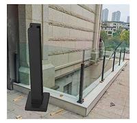 Montanti per balaustre in vetro, 304 Stainless Steel Glass Railing Column Clamp Black Multiple Sizes(Black Mid Post,35.4in(90cm))