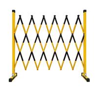 Montanti per barricate in Metallo espandibili per impieghi gravosi con Ruote, barriera per Il Traffico Alta 1,2 m/1,5 m, Controllo della Folla Industriale Giallo/Nero - 1,2 m x 7 m (3,9 Pied
