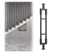 Montanti per ringhiere scale, Balaustre for scale in metallo personalizzabili multicolori, dimensioni multiple(Black,59in/150cm)